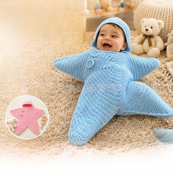 Cocon Étoile Tricoté pour Bébé