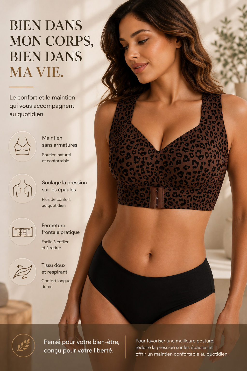 Brassière Sans Armature Correctrice de Posture