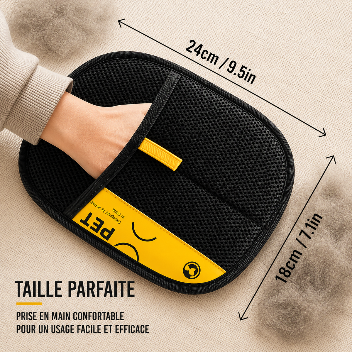 CHATNET – Gant Anti-Poils Électrostatique pour Chat