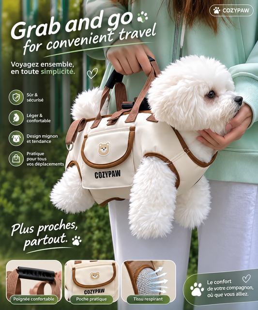 Sac à Dos de Transport Respirant pour Chien/Chat - Multi-Tailles