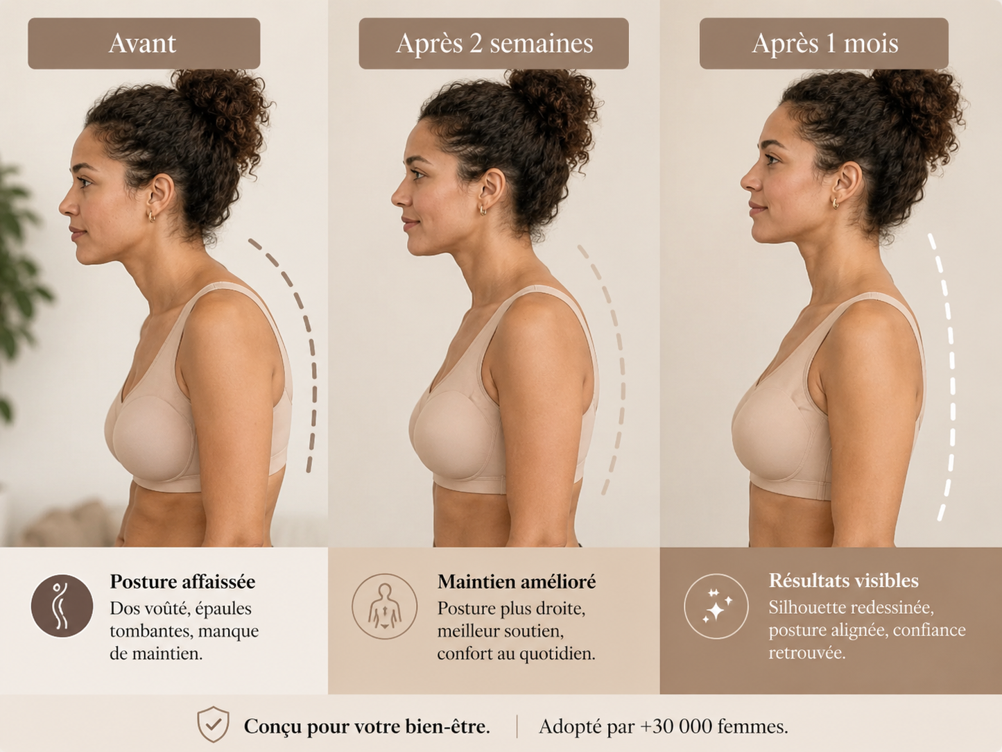 BackEase™ Essential — Soutien-Gorge Correcteur de Posture Sans Armature