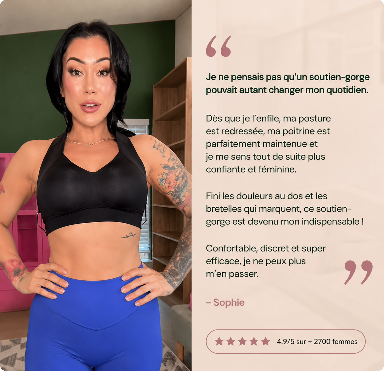 BackEase™ Essential — Soutien-Gorge Correcteur de Posture Sans Armature
