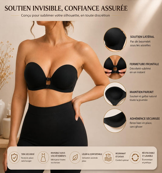 Soutien-gorge Bandeau Sans Bretelles Push-Up & Multifonction
